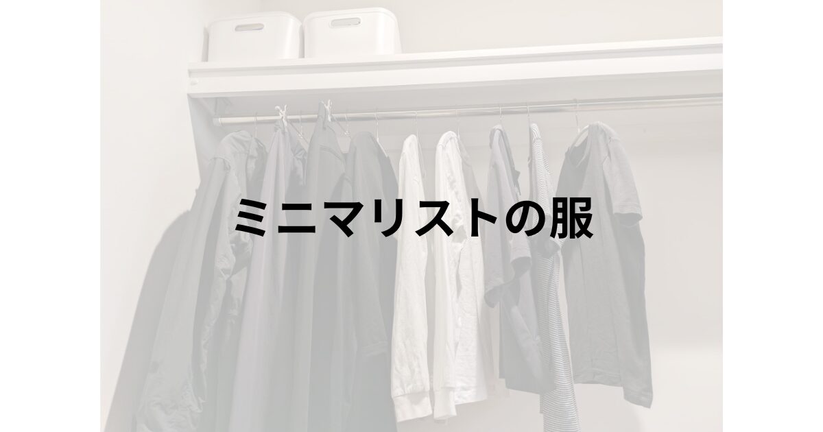 子持ちミニマリスト服は何着？一覧